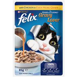 Felix Gravy Lover Meat Selection Cat Food