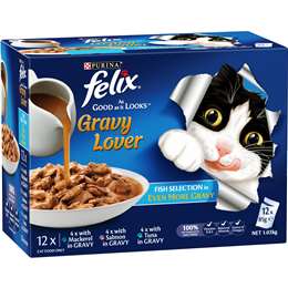 Felix Gravy Lover Fish Selection Cat Food