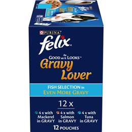 Felix Gravy Lover Fish Selection Cat Food