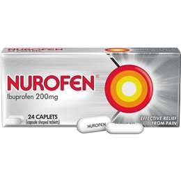 Nurofen Pain And Inflammation Relief Caplets 200Mg Ibuprofen 24 pack