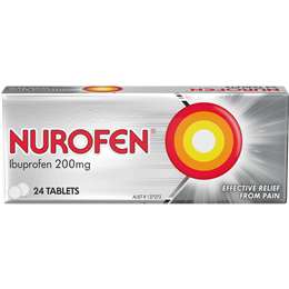 Nurofen Pain And Inflammation Relief Tablets 200mg Ibuprofen 24 Pack ...