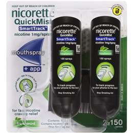Nicorette Quit Smoking Quickmist Smart Track Mouth Spray Freshmint