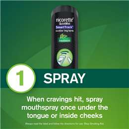 Nicorette Quit Smoking Quickmist Smart Track Mouth Spray Freshmint