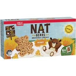 Uncle Tobys Nat Bears Breakfast Cereals Honey 6 Pack