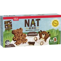 Uncle Tobys Nat Bears Breakfast Cereals Chocolate 6 Pack