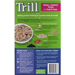 Trill Bird Food Small Parrot Fruit & Nut