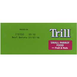 Trill Bird Food Small Parrot Fruit & Nut
