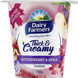 Dairy Farmers Thick & Creamy Apple & Boysenberry 150g