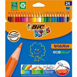 BIC Evolution Eco Colouring Pencils 24 pack