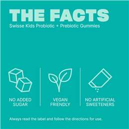 Swisse Kids Probiotic + Probiotic Gummies For Gut Health