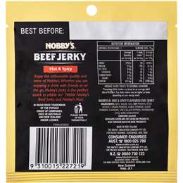 Nobby's Beef Jerky Hot Spicy 