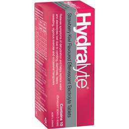 Hydralyte Effervescent Electrolyte Tablets Kiwi Strawberry