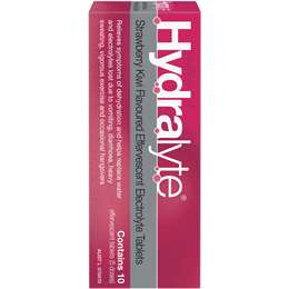 Hydralyte Effervescent Electrolyte Tablets Kiwi Strawberry