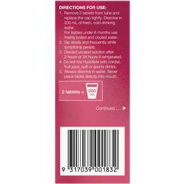 Hydralyte Effervescent Electrolyte Tablets Kiwi Strawberry