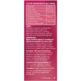 Hydralyte Effervescent Electrolyte Tablets Kiwi Strawberry