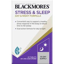 Blackmores Stress + Sleep Support Vitamin B Tablets 20 Pack | Woolworths