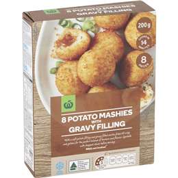 Woolworths Potato Mashies With Gravy Filling 8 Pack 200g