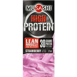 Musashi P30 Protein Strawberry Low Fat
