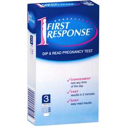 First Response Pregnancy Test Dip Read