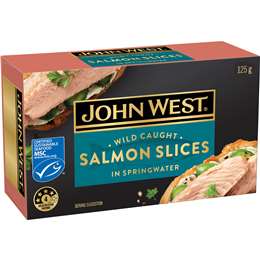 John West Wild Caught Salmon Slices Springwater