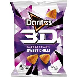 Doritos 3d Crunch Sweet Chilli Corn Chips Share Pack 135g