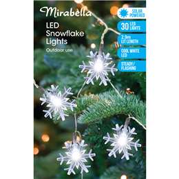 Christmas Solar Led 2.9m Snowflake Lights Each | Woolworths