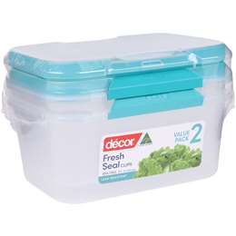 Decor Fresh Seal Containers 3 Litre 2 Pack