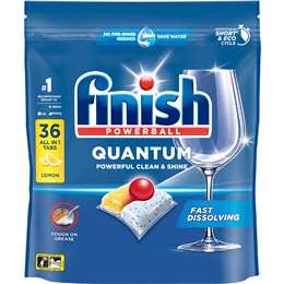 Finish Quantum Dishwashing Tablets Lemon 36 pack