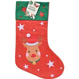 Christmas Stocking Reindeer Each | Woolworths