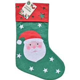 Christmas Stocking Santa Each | Woolworths