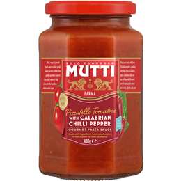 Mutti Gourmet Pasta Sauce Pizzutello Tomatoes Calabrian Chilli 400g