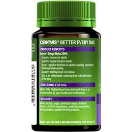 Cenovis Ginkgo Biloba 2000 Memory Support Tablets