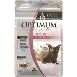 Optimum Mature 8+ Years With Chicken Dry Cat Food