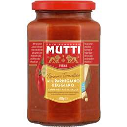 Mutti Gourmet Pasta Sauce Rossoro Tomatoes Parmigiano Reggiano 400g ...