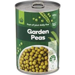 Woolworths Garden Peas Green
