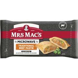 Mrs Mac's Microwave Traditional Beef Pastie 165g