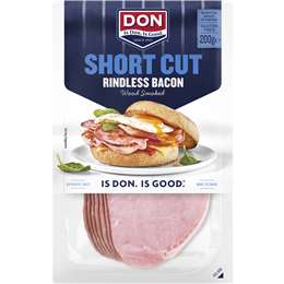 Don Short Cut Rindless Bacon 200g