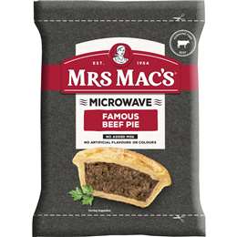 Mrs Mac's Microwave Beef Pie Frozen 175g