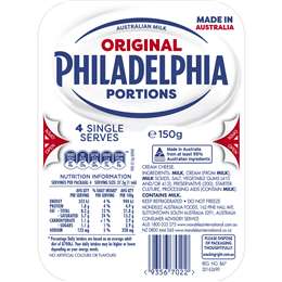 Philadelphia Original Cream Cheese Portions Snacks