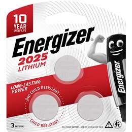 Energizer 2025 Lithium Batteries 3 Pack  Woolworths