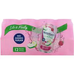 Waterfords Lite & Fruity No Added Sugar Apple Berry Cans 12 X375ml ...