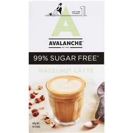 Avalanche 99% Sugar Free Hazelnut Latte 10 pack