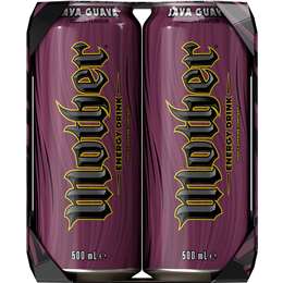 Mother Lava Guava Energy Drink Cans