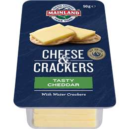 Mainland Cheese Snack with Crackers Tasty Cheddar