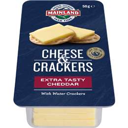 Mainland Cheese Snack with Crackers Extra Tasty Cheddar