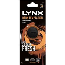 Lynx Dark Temptation Car Refresher Dark Chocolate Scent