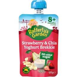 Rafferty's Garden Strawberry & Chia Yoghurt Brekkie Baby Food 8+ Months