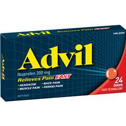 Advil Tablets 200mg Ibuprofen Pain & Fever Relief