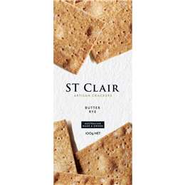 St Clair Artisan Butter Rye St Clair Artisan Butter Rye Crackers