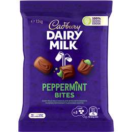 Cadbury Dairy Milk Peppermint Bites Chocolates 124g